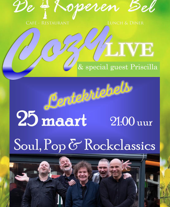 Cozy Band live 25 maart 2023